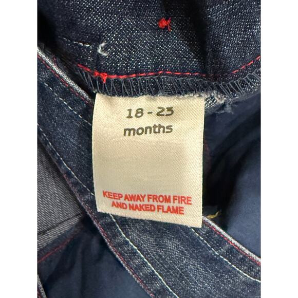 In The Night Garden Overalls Toddler 18-23M Iggle Piggle Embroidered Denim Bibs - Picture 8 of 9